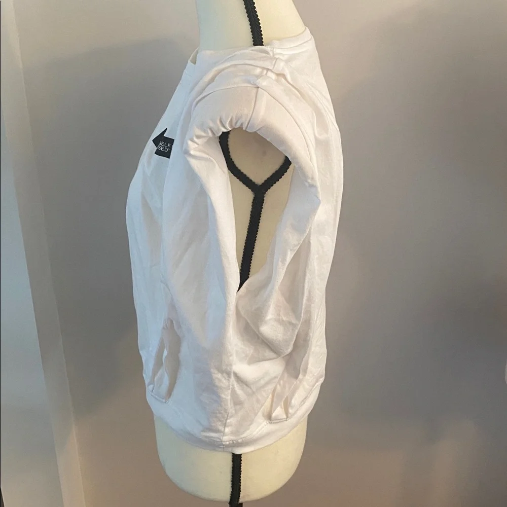 Zara unique boxy t shirt! Size medium wording on back & front - Picture 5 of 11